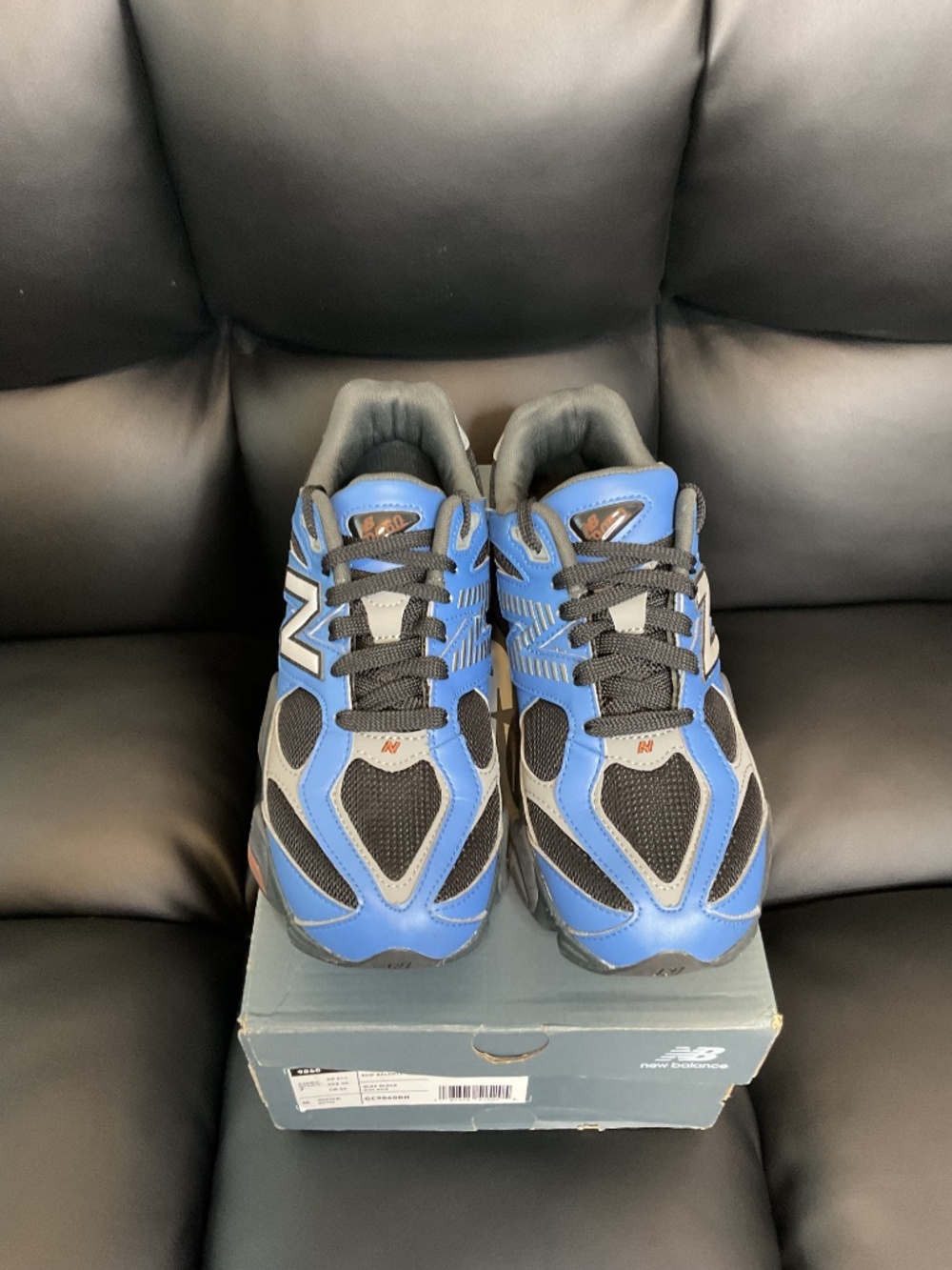 New Balance 9060 "Blue Agate" / Dark Royal Black GC9060RH Youth 7Y / Women 8.5 - Picture 9 of 10